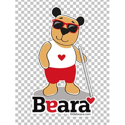 BEARA Boy, Partially Sighted - High-quality print image for download (transparent, on any background)