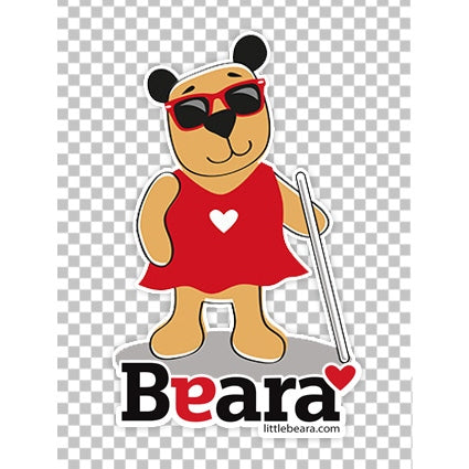 BEARA Girl, Partially Sighted - High-quality print image for download (transparent, on any background)