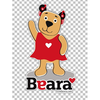 BEARA Girl with Hearing Aids - High-quality print image for download (transparent, on any background)